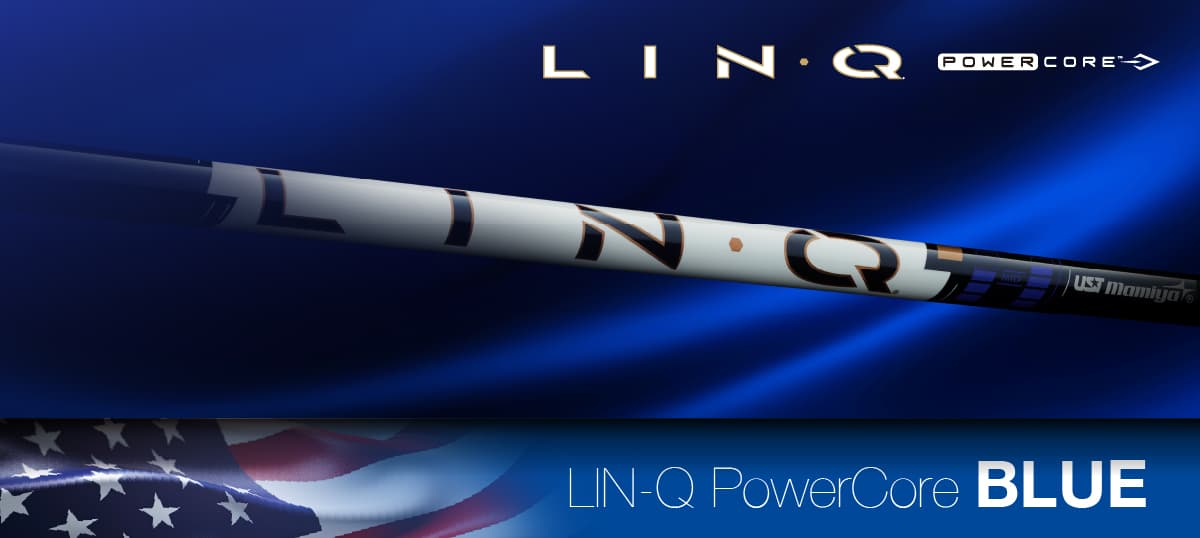 青と白のLIN-Q PowerCore BLUE。UST Mamiya公式製品画像