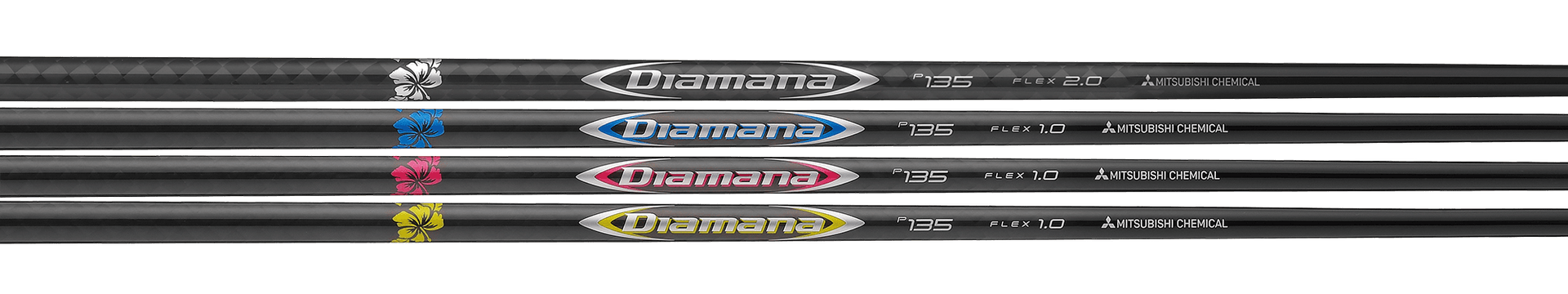 Diamana P135のシルバーと限定色の公式製品写真